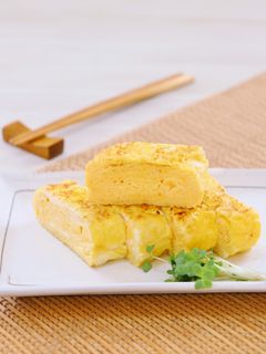あま酒で作るふわふわ卵焼き(厚焼き玉子)-レシピのメイン写真