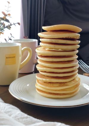 ホエー活用☆米粉でふわもちパンケーキ。-レシピのメイン写真