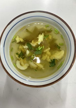 榨菜蛋花湯（ザーサイと卵スープ）-レシピのメイン写真