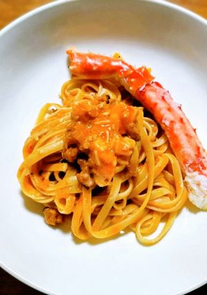 タラバガニのアラビアータパスタ-レシピのメイン写真