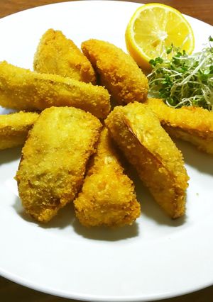 皮を剥いた白茄子のフライ-レシピのメイン写真