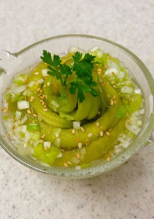 さっぱりネギだれで♪冷やし茶せん茄子-レシピのメイン写真