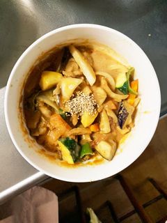 肉無チクワトマト旨辛親子丼味野菜炒め-レシピのメイン写真