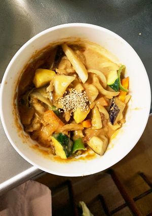 肉無チクワトマト旨辛親子丼味野菜炒め-レシピのメイン写真