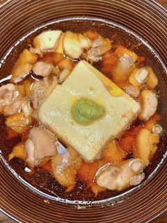 【レンジで1発】鶏肉のめんつゆ湯豆腐-レシピのメイン写真