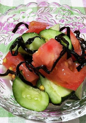 きゅうりとトマトの塩昆布マリネ-レシピのメイン写真