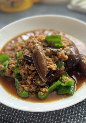 ご飯がススム！夏野菜の麻婆風炒め-レシピのメイン写真