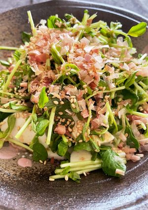 豆苗と長芋の簡単サラダ-レシピのメイン写真
