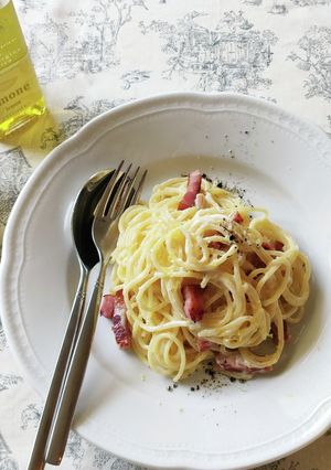 ベーコン入り！レモンクリームパスタ-レシピのメイン写真