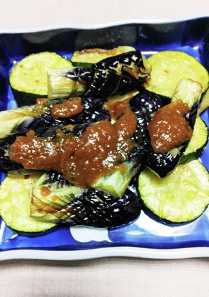 我が家の甘めの生姜味噌の揚げ茄子-レシピのメイン写真