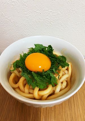 火要らず。大葉メインの明太うどん-レシピのメイン写真
