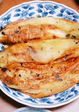 ばあばのレシピ　焼き茄子は直火で-レシピのメイン写真