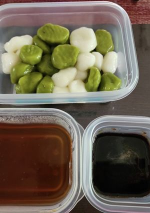 白玉だんご　二色の団子と2種類の蜜で-レシピのメイン写真