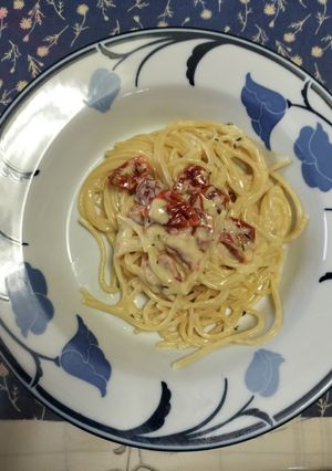 サワークリームとドライトマトのパスタ-レシピのメイン写真