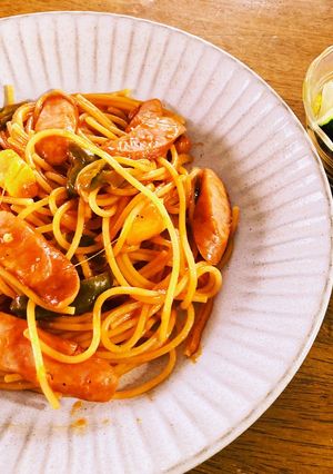 ワンパンで美味しいナポリタン-レシピのメイン写真