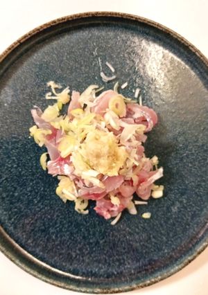 家庭でできる新鮮で美味しい鯵のタタキ-レシピのメイン写真