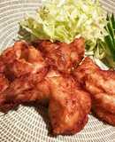 鶏胸肉で衣も少なめ！ヘルシー唐揚げ