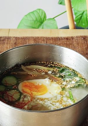 5分簡単冷や汁ご飯☆みょうが☆夏休み昼食-レシピのメイン写真