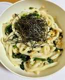 幼児食★レンジで納豆ほうれん草うどん