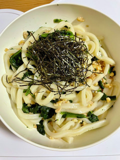 幼児食★レンジで納豆ほうれん草うどん-レシピのメイン写真
