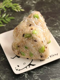 再現！ローソン☆枝豆と塩昆布おにぎり-レシピのメイン写真