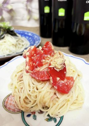 感動♡おいしそーめん☆グルメなツナトマト-レシピのメイン写真