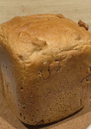 HBで全粒粉入り早焼き黒糖胡桃食パン-レシピのメイン写真