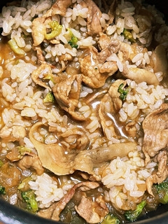 一人暮らし豚カレー雑炊-レシピのメイン写真