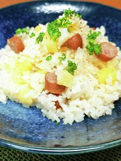 ジャーマンポテト風炊き込みご飯-レシピのメイン写真