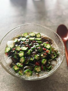 梅オクラもずくのさっぱりそうめん-レシピのメイン写真