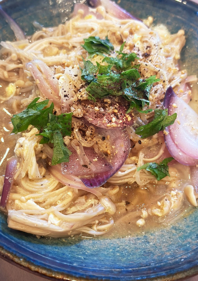 牛丼の残りでヘルシーえのき卵とじ-レシピのメイン写真