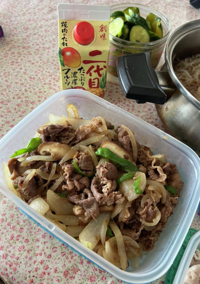 玉ねぎいっぱいの焼き肉風-レシピのメイン写真