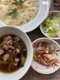 豚肉と茄子のつけ麺-レシピのメイン写真