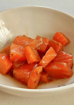サーモンのごま油和え-レシピのメイン写真