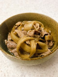 牛肉とひらひらごぼうのしぐれ煮-レシピのメイン写真