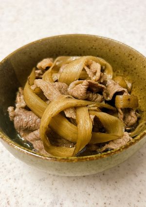 牛肉とひらひらごぼうのしぐれ煮-レシピのメイン写真