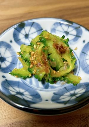 レンチンかんたん！ゴーヤのおかか和え-レシピのメイン写真
