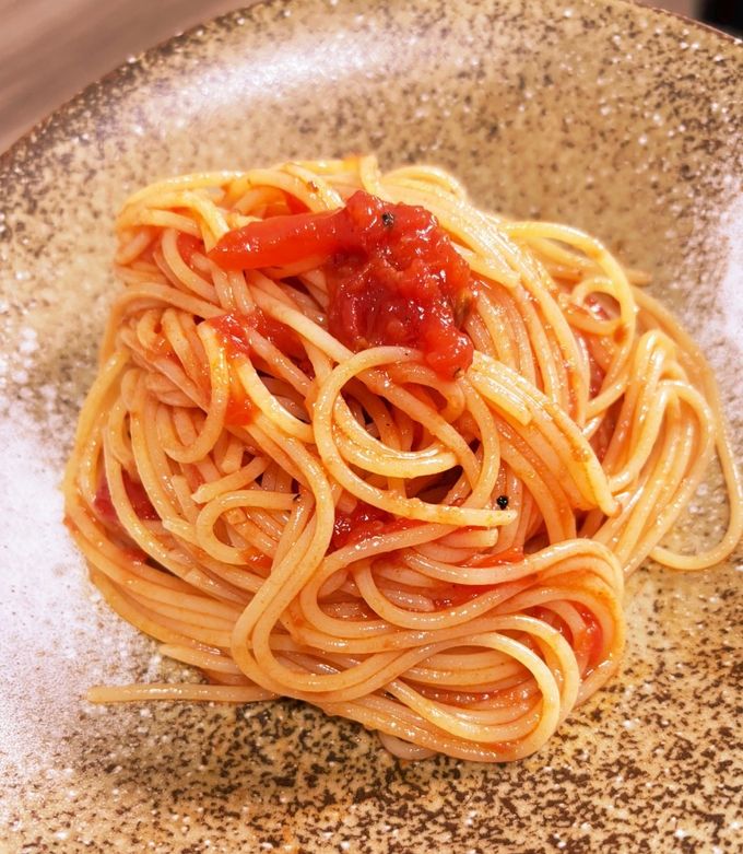 トマト缶のみで絶品！冷製トマトパスタ-レシピのメイン写真