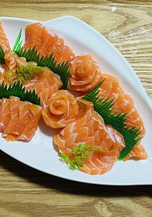 サーモンの刺身-レシピのメイン写真