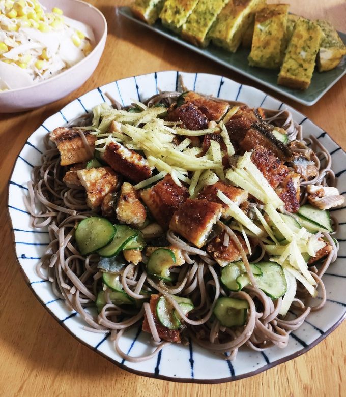 うざく蕎麦 by かわゆう1211 【クックパッド】 簡単おいしいみんなの