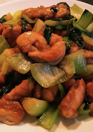 ◆鶏とチンゲン菜のオイスターソース炒め◆-レシピのメイン写真
