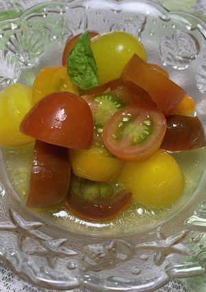 爽やかに！艶やかに！ミニトマトのマリネ！-レシピのメイン写真