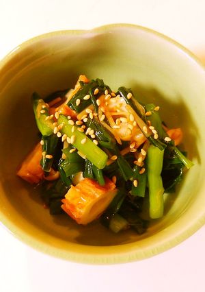 にらとちくわのなめ茸あえ-レシピのメイン写真