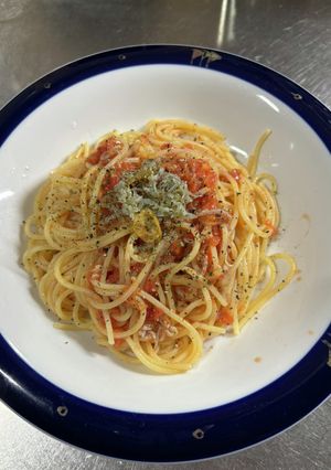 生トマトとシラスオイル漬けのパスタ-レシピのメイン写真