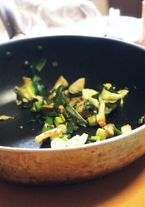 ニラとキャベツとちくわの炒め-レシピのメイン写真