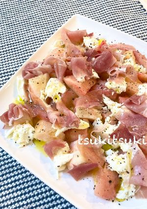 もものカプレーゼ-レシピのメイン写真