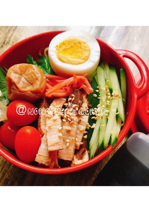 冷やし中華弁当♡傷まずひっつかないコツ！-レシピのメイン写真