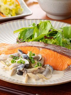 焼き魚と野菜たっぷりクリームソース-レシピのメイン写真