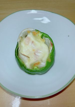 ピーマンカップのチーズ焼き-レシピのメイン写真