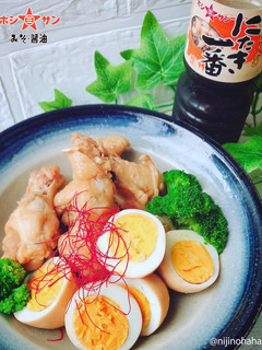 【にたき一番】手羽元と卵の煮物-レシピのメイン写真